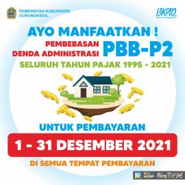 Gratis Denda PBB Tahun 2021